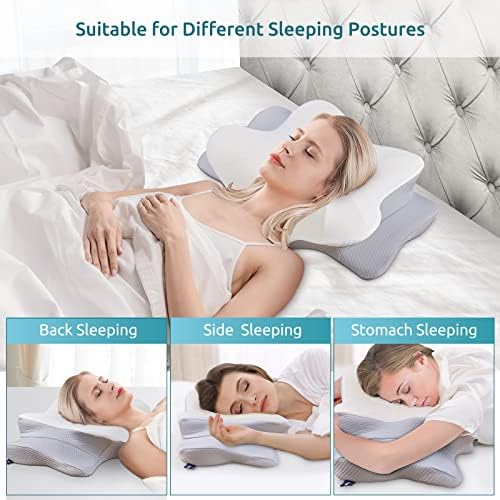 DONAMA Cervical Neck Support Pillow for Neck and Shoulder Pain Relief