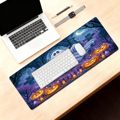 Ghosts Large Mouse Pad Non-Slip Rubber Long Gaming Desk Mat