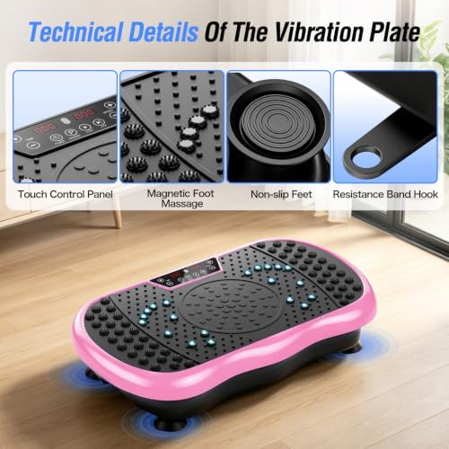 Vibration Plate Exercise Machine with 200 Speeds & 10 Presets