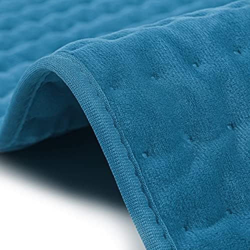Heating Pad Electric Heat Pad, Hot Heated Pad,Multiple Temp and Timer Settings,Suitable for Shoulders, Neck, arms, Abdomen, Back, Legs, etc. (Blue, 24"X12")