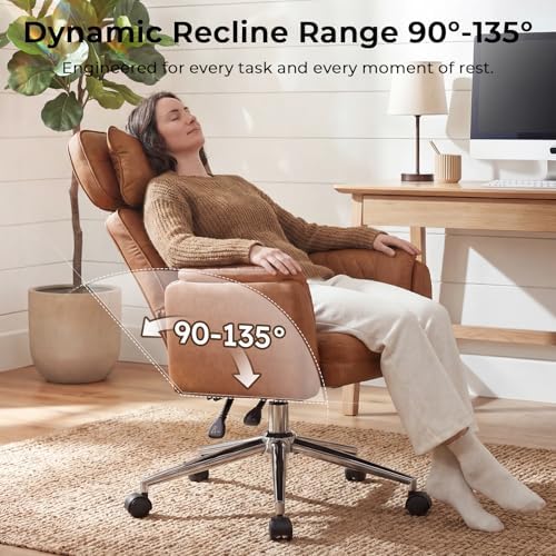 Big and Tall Ergonomic Office Chair, Criss Cross Desk Chair with Pivot Arms