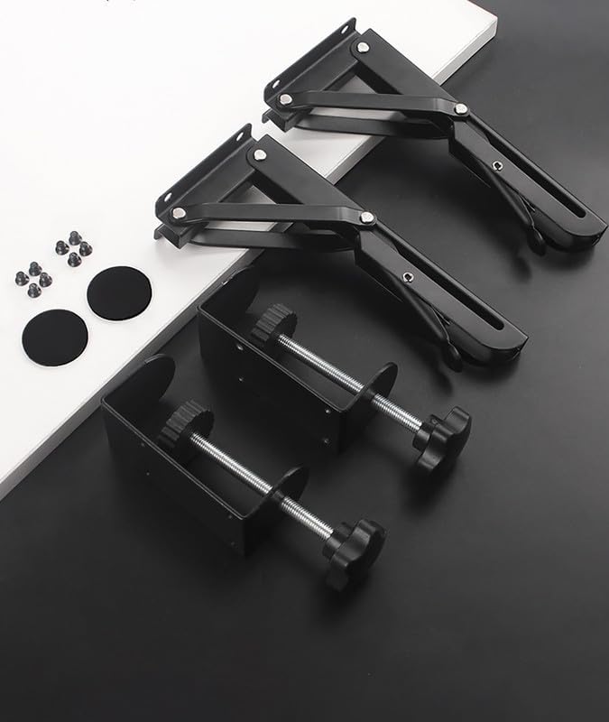 2 Pack Cold Rolled Steel Rotatable Under On Keyboard Tray Slides