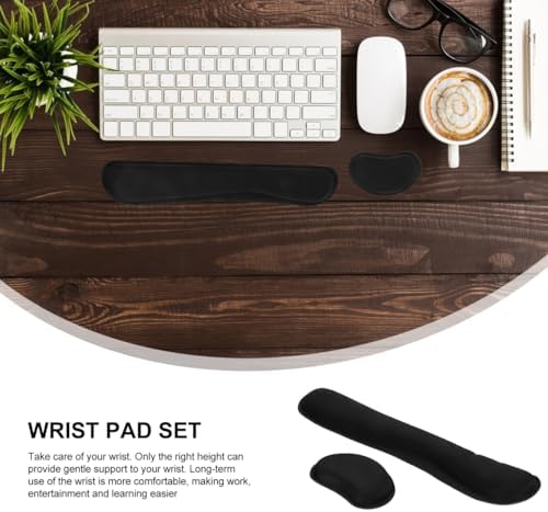 Memory Foam Wrist Rest Non-Slip Keyboard + Mouse Pad Wrist Support