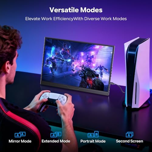 Dopesplay 16" 120Hz Portable Gaming Monitor with Adjustable Stand, 1200P