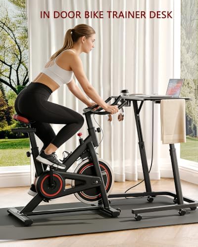 Adjustable Height Standing Desk for Walking Pad, Treadmill Desk with Wheels