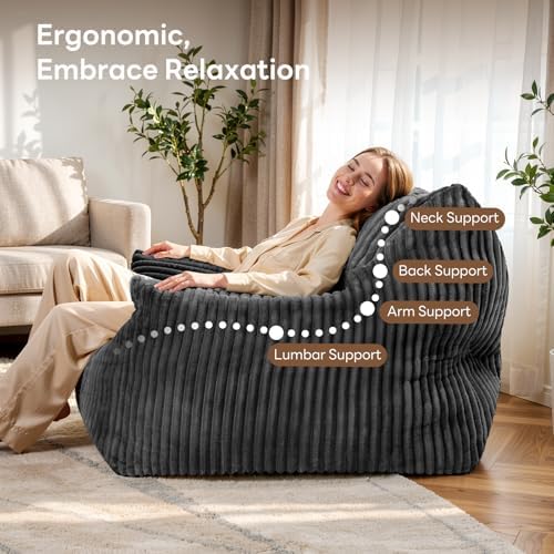Giant Bean Bag Chair, Oversized Bean Bag Couch for Adults
