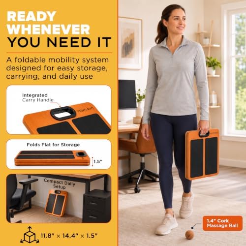 Adjustable Slant Board for Calf Stretching Wooden Calf Stretcher