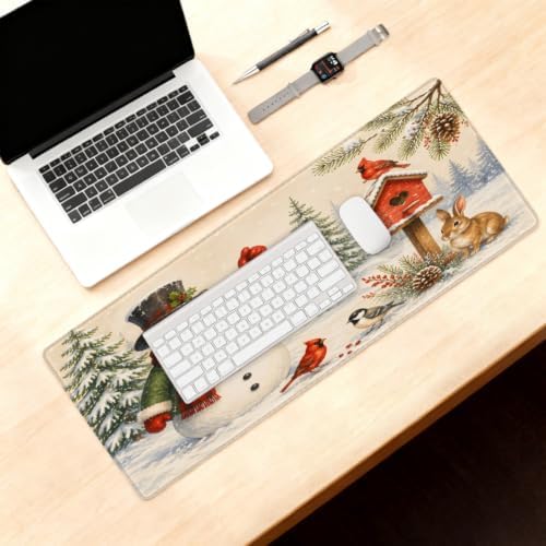 Christmas Large Mouse Pad Non-Slip Rubber Long Gaming Desk Mat