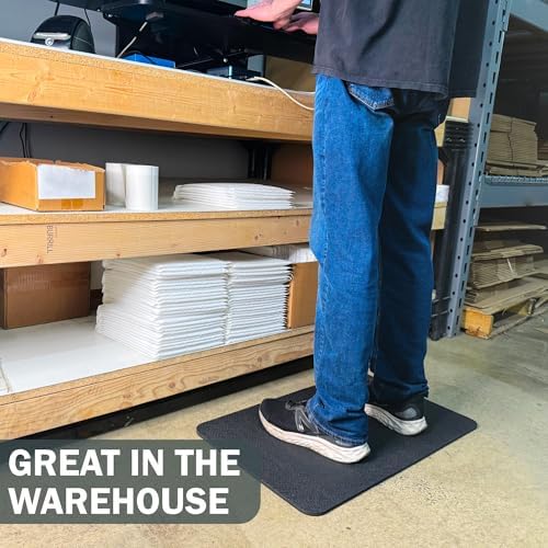 Standing Comfort Mat - 17" x 28" Anti Fatigue Foam Material - Floor Mat for Desk, Home, Office, Kitchen - Standing Desk Mat & Kitchen Floor Mat