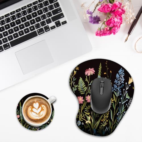 iRudyard 2Pcs Rubber Coasters Mouse Pad Wrist Support Washable Anti Slip