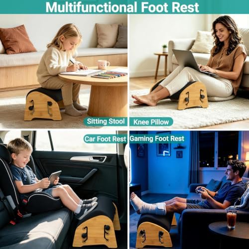 YEASHEIN Adjustable Office Foot Rest Under Desk at Work with 8 Positions