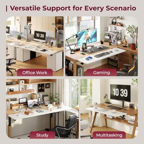 Desk Extender Tray,48"×12" Clamp-On Arm Rest Shelf