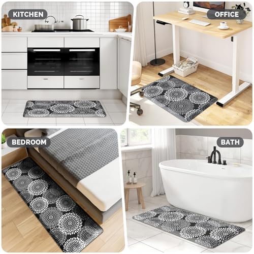 Kitchen Mat Water-Resistant Kitchen Rugs Cushioned Anti-Fatigue Floor Mat