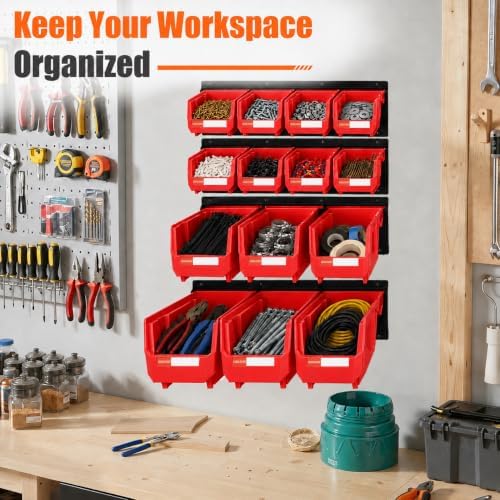 14pc Wall-Mounted Organizer V1 V2 V3 Master Combo Set Red