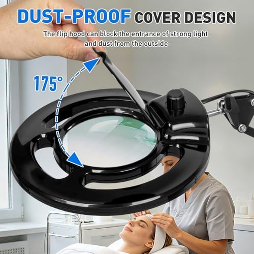 KIRKAS Magnifying Glass with Light, 2,200 Lumens Magnifying Lamp 12X