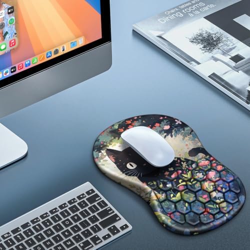 Mouse Pad with Wrist Rest, Canjoy Ergonomic Wrist Support with Massage