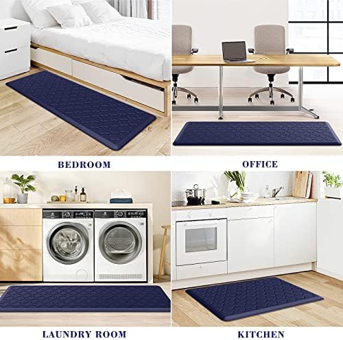 Kitchen Mat 2 PCS Cushioned Anti-Fatigue Floor Mat Standing Mat for Kitchen