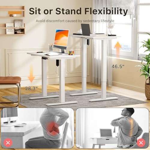 JOY worker Tiny Electric Standing Desk, 31.5" Whole Piece Height Adjustable