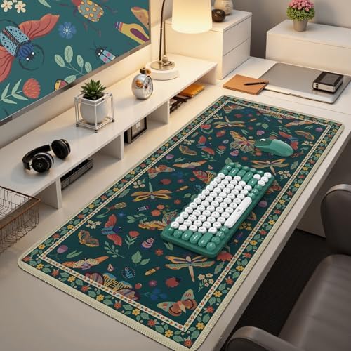 iCasso Desk Pad,Desk Matt for Desktop,Cute Mouse Pad,Green