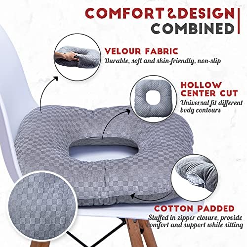 Donut Pillow for Tailbone Pain, Hemorrhoid Pillow (Green)