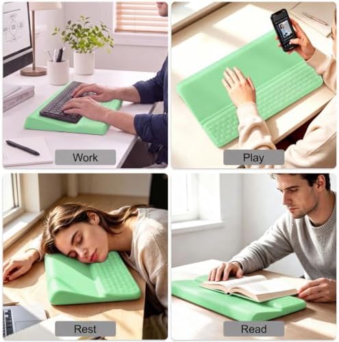 Keyboard Stand with Wrist Rest,Ergonomic Keyboard Riser Holder Lifter Tray