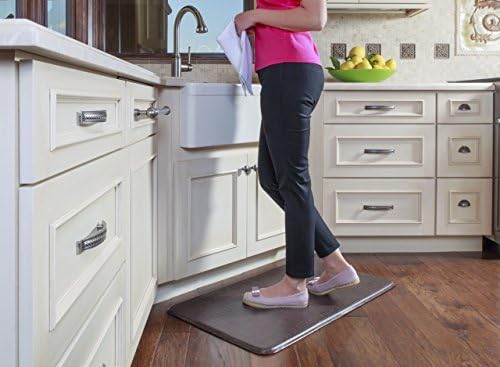 Imprint Cumulus9 Kitchen Mat Nantucket Series 20 in. x 36 in. x 5/8 in Black