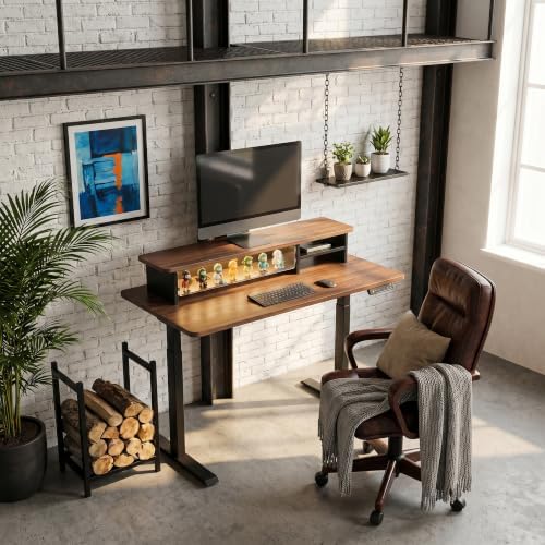 Fenge Monitor Stand with Acrylic Display Drawer for Figures & Collectibles