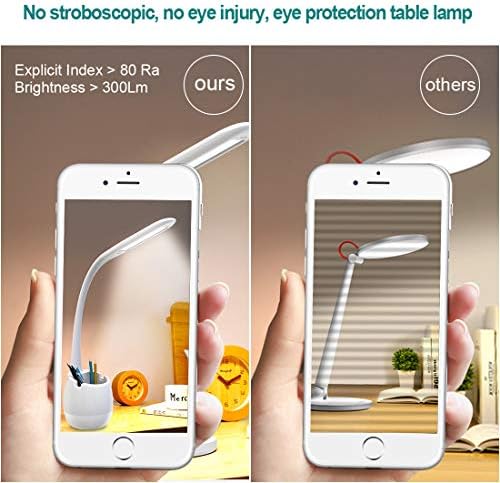 ERAY LED Desk Lamp with Pen Holder for Home Office Dorm, Touch Dimmable