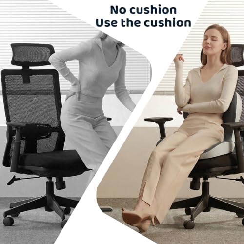 Ergonomic Memory Foma Car Seat Cushion Reducing Sciatica Pressure