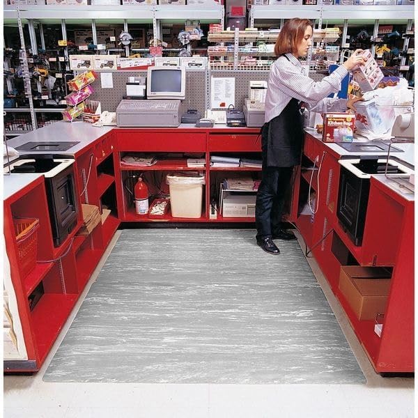 NoTrax 470S2436GY 470-Marble Sof-Tyle 2' x 3' Gray Anti-Fatigue Mat with