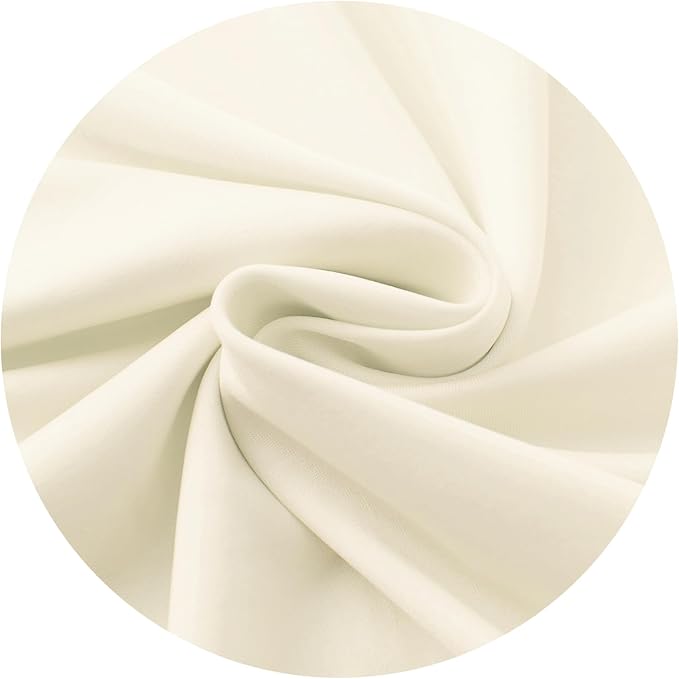 DIVA EN CAMINO DEC Stretch Computer Office Chair Cover with Armrest Covers Durable Zipper Universal Spandex Rotating Boss Chair Slipcovers Anti-dust Soft Desk Chair Seat Protector, Cream