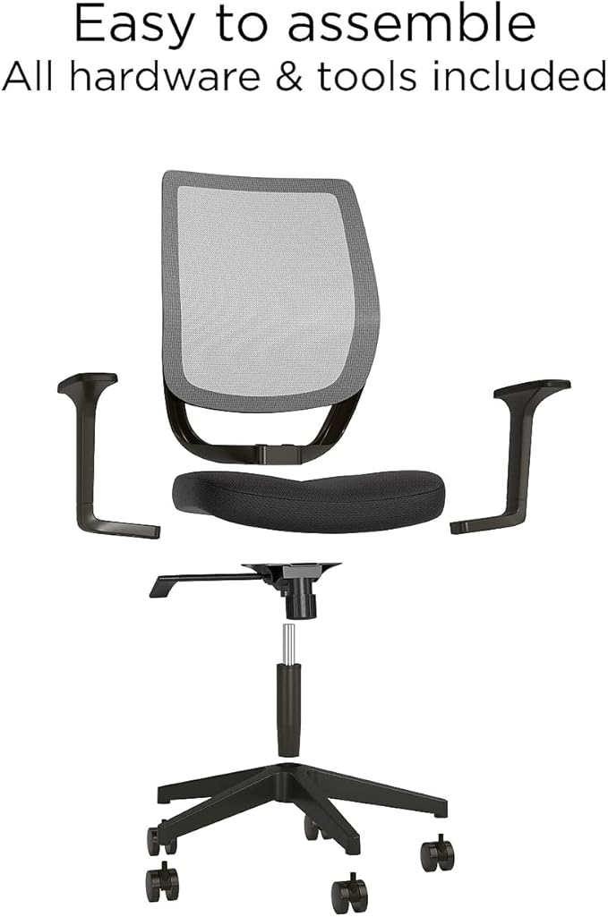 Staples Ergonomic Task Chair, Mesh, Ergonomic, Adjustable Height, Swivel