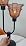 Mid Century Modern Flower Table Lamp Dimmable Red Glass Lamp Gift