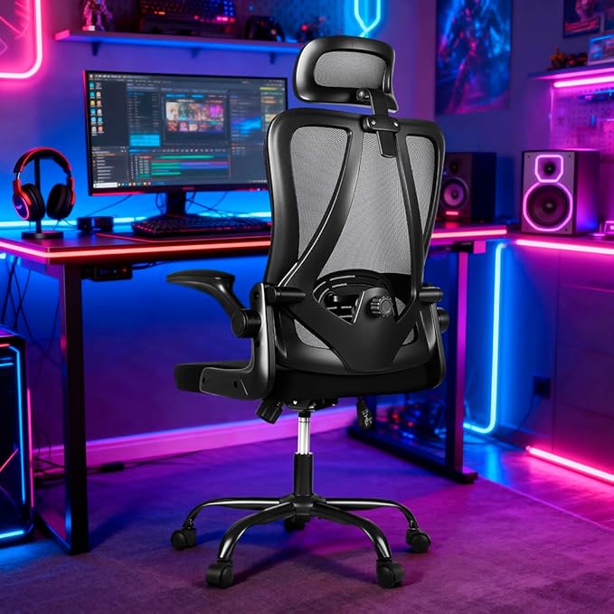 Office Chair, Gaming Chair Desk Chair Comfy Computer Chair Ergonomic Office Chair Mesh Office Chair with Rolling for Gaming Home and Office