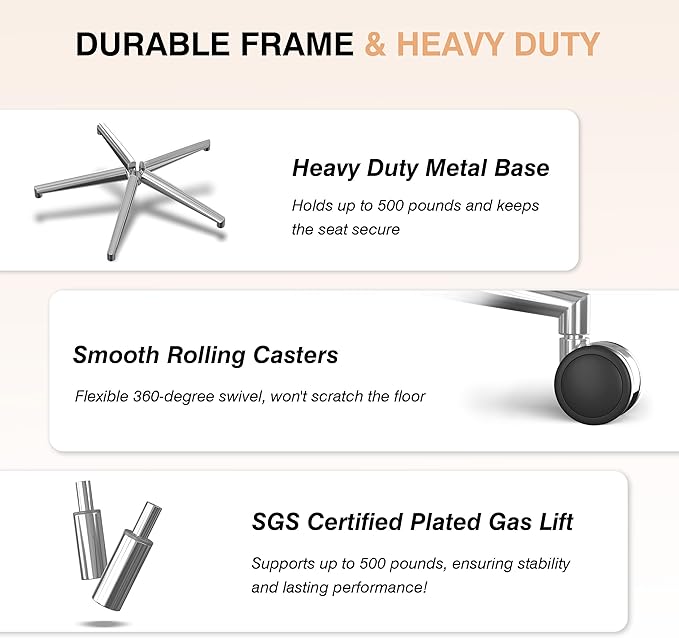 750lbs Big and Tall Office Chair with Wide Thick Seat Cushion,Ergonomic Mesh Office Chairs for Heavy People,Computer Desk Chair with 4D Armrests,Adjustable Lumbar Support for Long Hours Daliy Work
