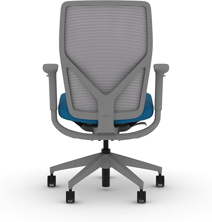 HON Flexion Mesh Office Chair, Height Adjustable Arms, Conference Room Chairs with Lumbar Support, Titanium Mesh, Titanium Frame, Peacock