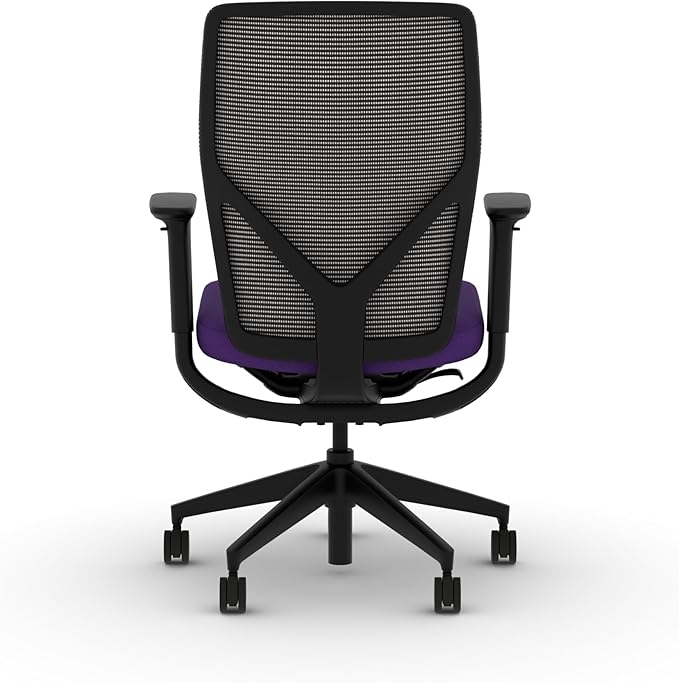 HON Flexion Mesh Office Chair, Height Adjustable Arms, Conference Room Chairs with Lumbar Support, Black Mesh, Black Frame, Iris