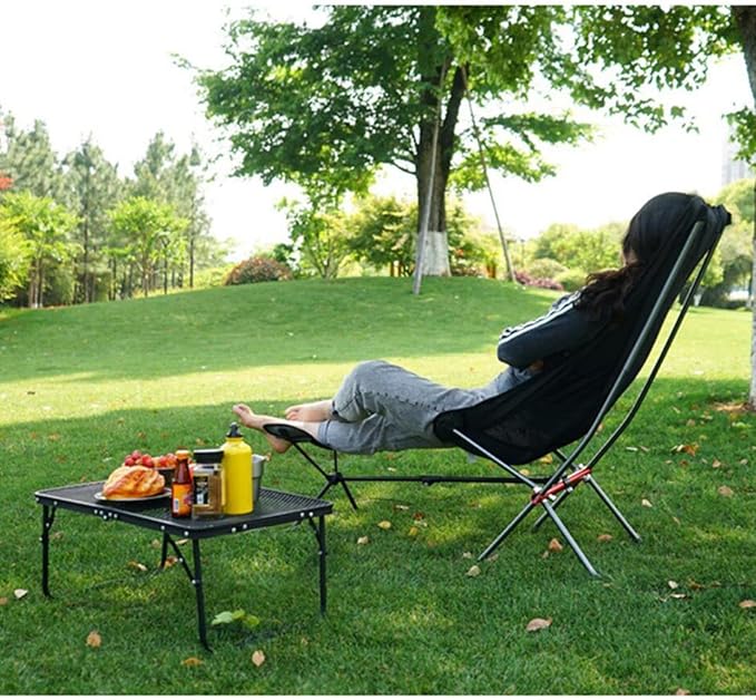 Camping Foot Rest for Hammock Chair - Folding Attachable Footrest Attachment with Retractable Design