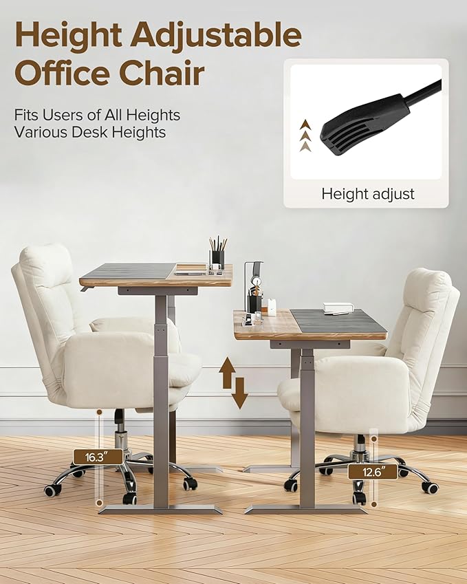 Multifunctional Big and Tall Office Chair with Footrest, 180° Reclining Comfy Computer Gaming Chair with Flip-Up Armrests for Pets & Cross-Leg Sitting, Ergonomic Desk Chair for Work, Gaming & Nap