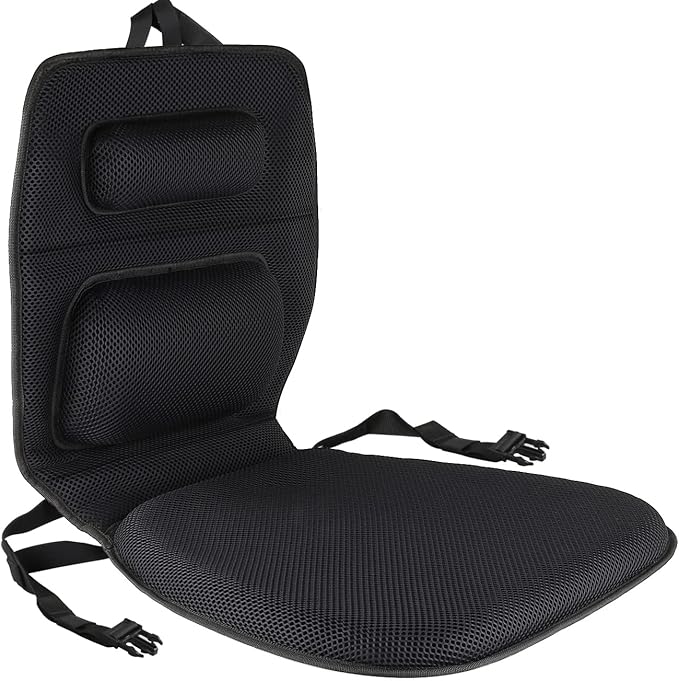 FOMI Gel Wheelchair and Low Back Chairs Seat and Back Cushion | Orthopedic Seat Pad, Firm Back Support and Lumbar Pillow for Wheelchairs, Car, Truck, Gaming | Pressure Sore, Coccyx Pain Relief