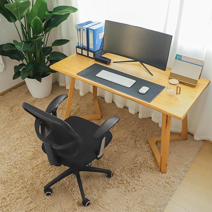 FORCHEER Office Chair Seat Covers Spandex Strech Computer Desk Chair Seat Cushion Slipcovers - Black