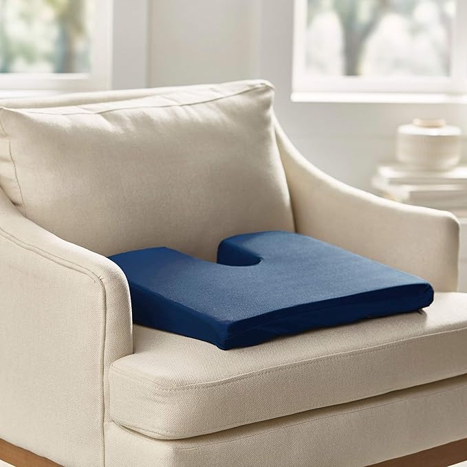 McKesson Coccyx Seat Cushion, Foam, 18 in x 14 in x 3 in, 1 Count