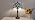 Tiffany Lamp Blue Dragonfly Stained Glass Table Lamp with 3-Color Temperature Vintage Bedside Nightstand Night Light for Bedroom Dorm Living Room Hallway Cottage Office Decor