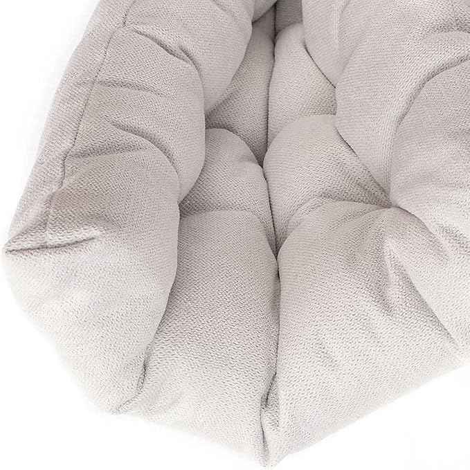 Chair Cushion, Chair Cushions for Dining Chairs, Chair Pads and Mat with Ties for Indoor Kitchen Seat and Desk (White, 6 Count - 17 x 16 in)