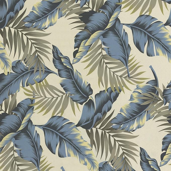 LVTXIII Outdoor Chair Cushions, Fade-Resistant Patio Furniture Cushions Outdoor Chair Pads with Ties for Dining Chairs and Garden Furniture Use, 22"x22"x3" Pack of 2, Lush Palm Blue