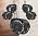2" Replacement Wheels for Office Chair, Set of 5 Universal Size 11x22mm Roller Blade Wheels for Computer Gaming Chair, Carpet & Hardwood Floors, Quiet Heavy-Duty Smooth (Black)