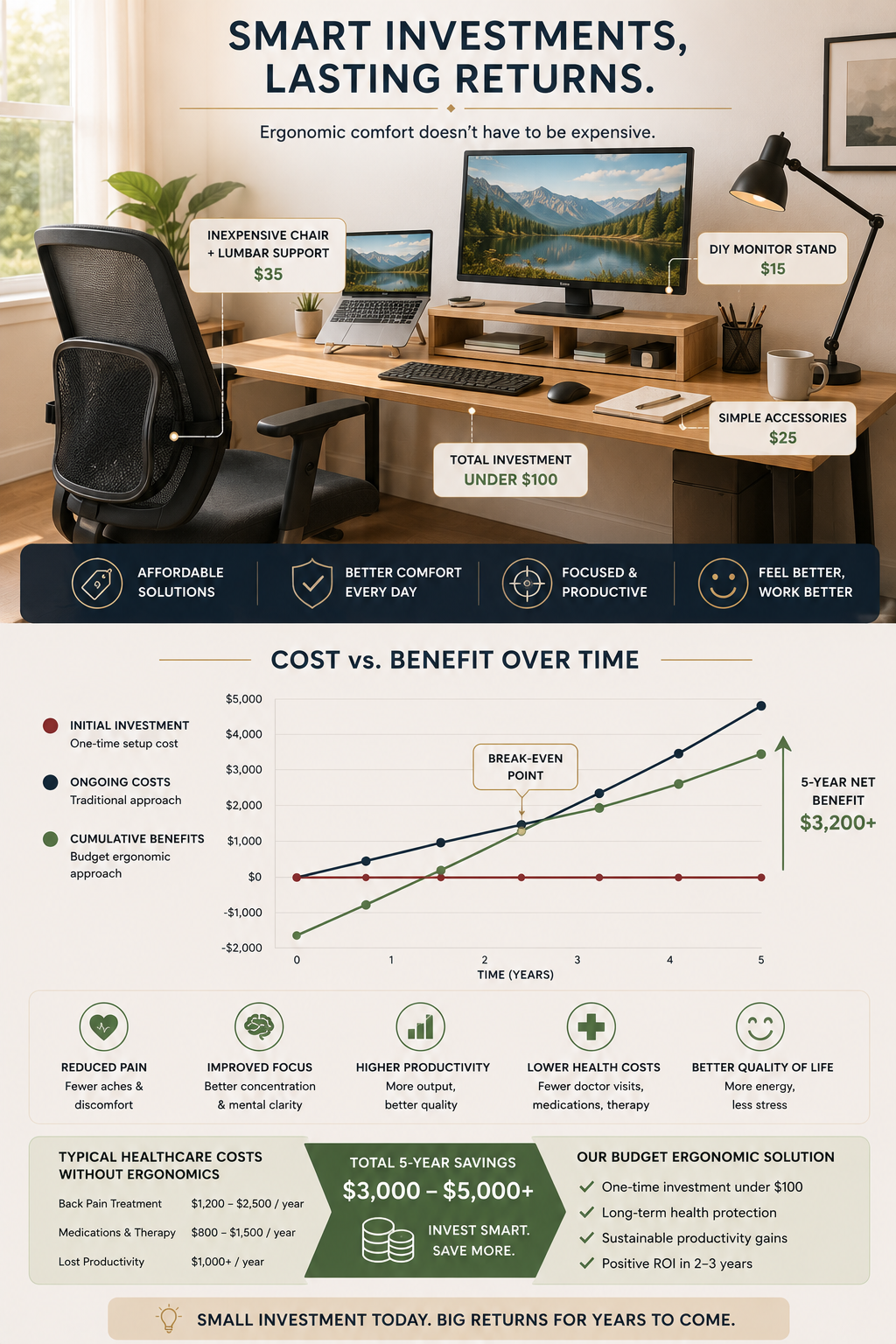 Budget-Friendly Ergonomic Setup: Achieving Wellness Without Breaking the Bank