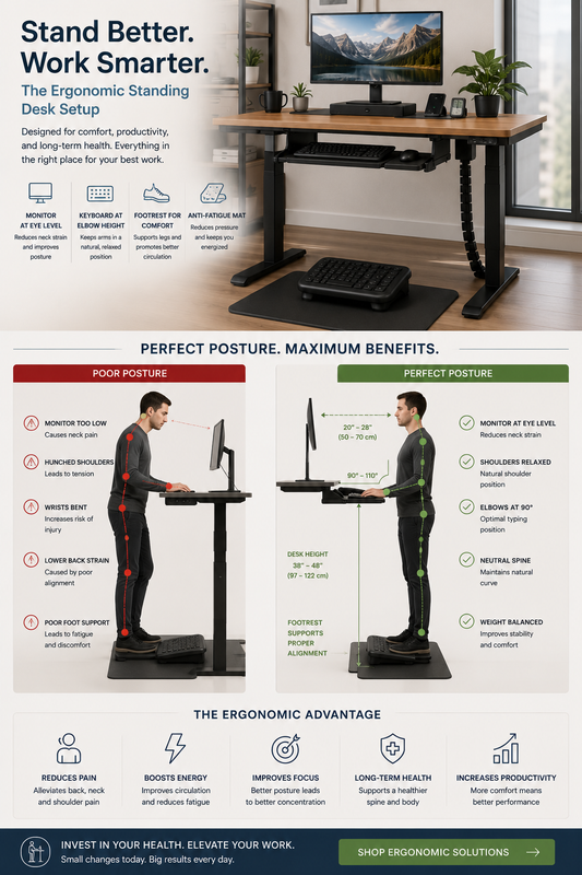 Creating Your Perfect Standing Desk Setup: Ergonomic Guide