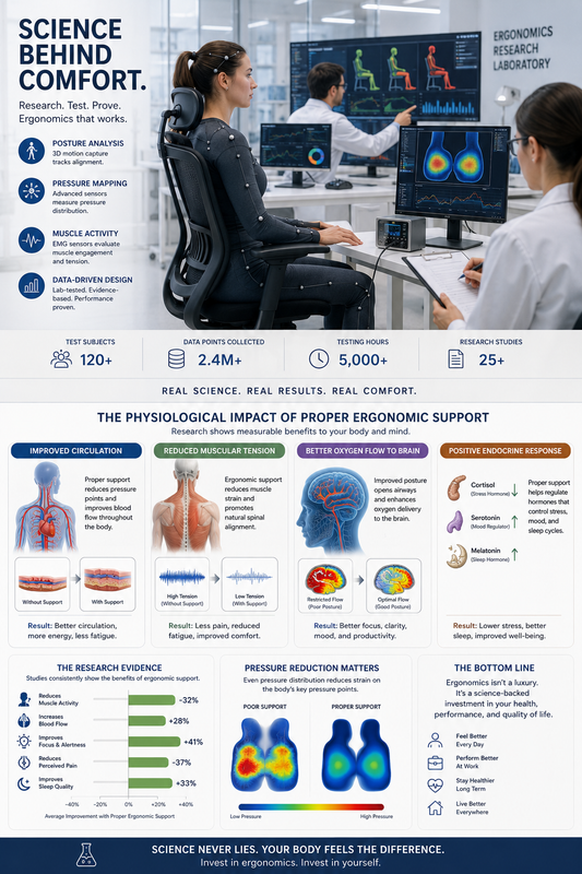 The Science of Ergonomic Comfort: How Your Body Responds to Proper Support