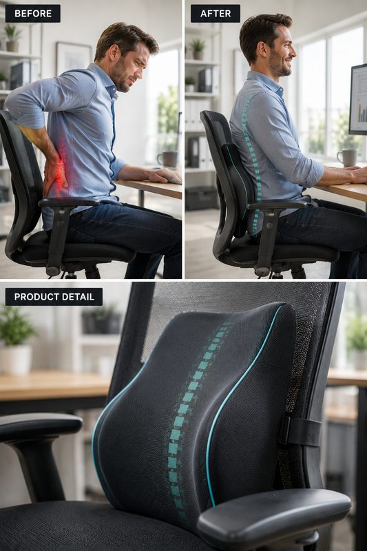 Lower Back Pain Gone: How Lumbar Cushion Restored My Comfortable Workdays